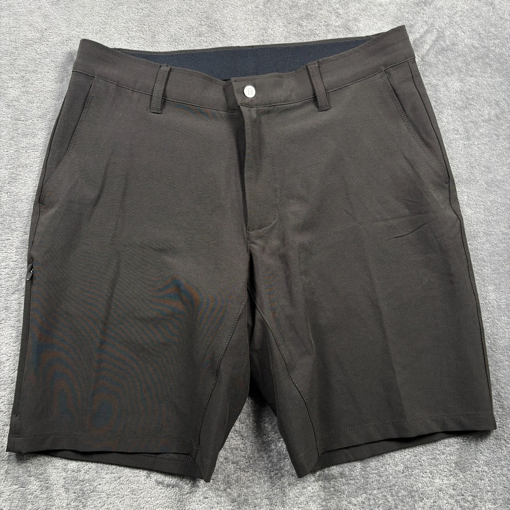 BYLT Shorts Mens Large Black Kinetic Stretch Golf Performance Athletic Pockets